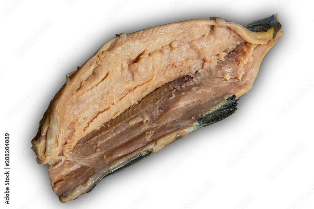Separate salted pink salmon fillet from bones with a knife. Cooking a popular snack. Isolated image . A site about fish,cuisine, cookery. Separate salted pink salmon fillet from bones with a knife. Cooking a popular snack. Isolated image . A site about fish,cuisine, cookery.