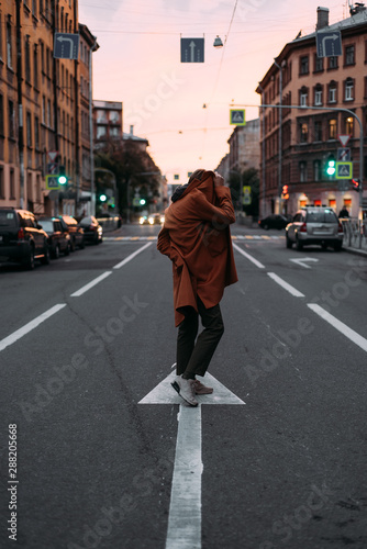Wallpaper Mural Woman hiding face on road Torontodigital.ca