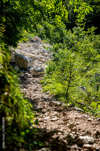 Fototapeta Naklejka Na Ścianę i Meble -  Slowenien 2019 Sommer Wandern Alpen Panorama