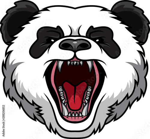 panda head mascot