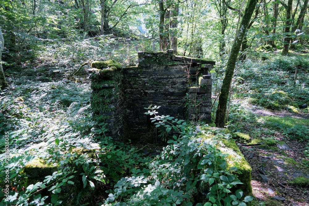 Abandoned Coal Slate Quarry in Wales Abandoned Coal Slate Quarry in Wales