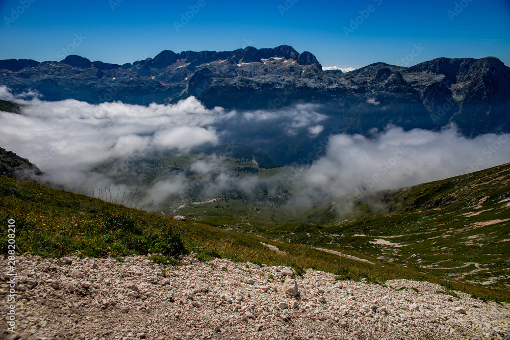 Slowenien Wandern Alpen Berge Natur Panorama Sommer