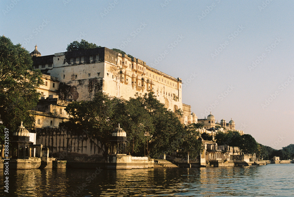 View of City Palace in Udaipur from Lake View of City Palace in Udaipur from Lake