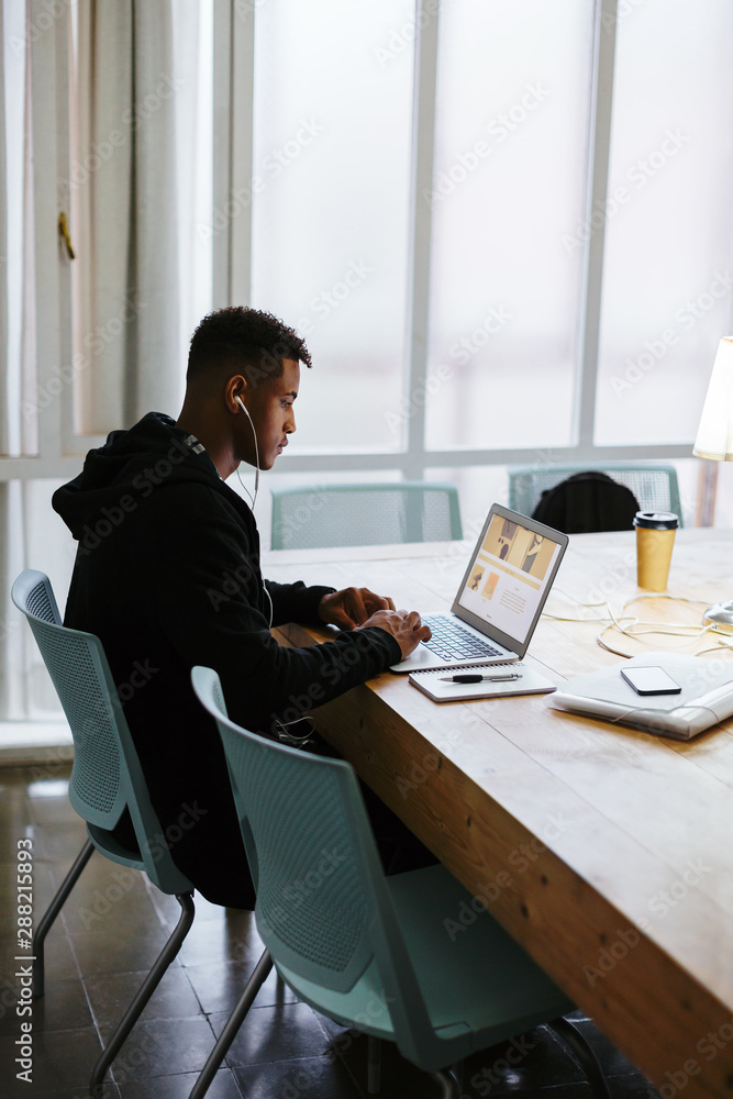 Young people working in a cool workplace. Young people working in a cool workplace.