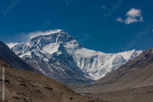 Mount Everest in Tibet photo