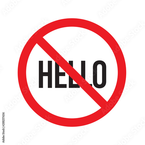 Free Download no hello sign symbol - GFXLoad