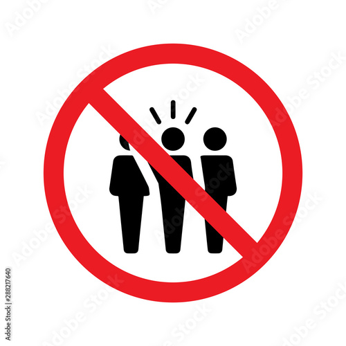 no leader sign symbol