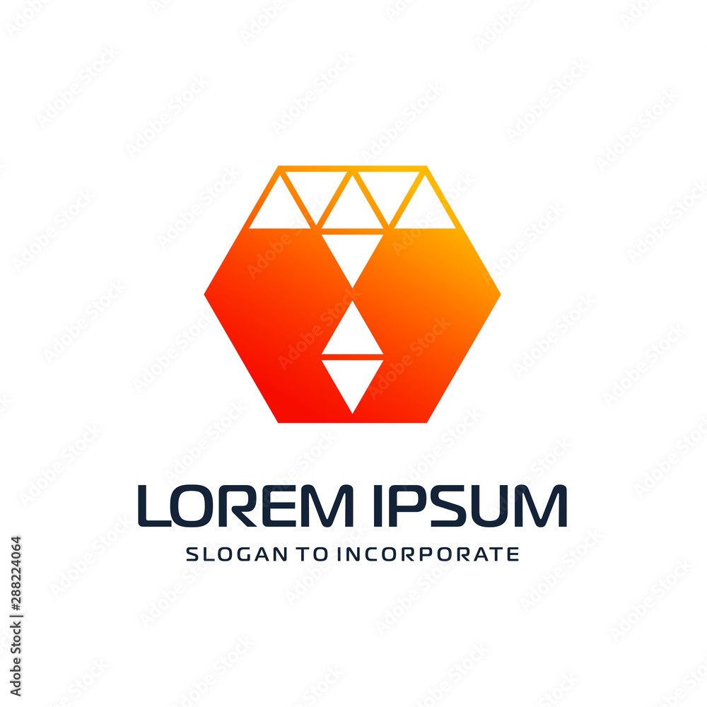 Letter T hexagon abstract Logo Template. construction concept. digital technology logo - vector Letter T hexagon abstract Logo Template. construction concept. digital technology logo - vector