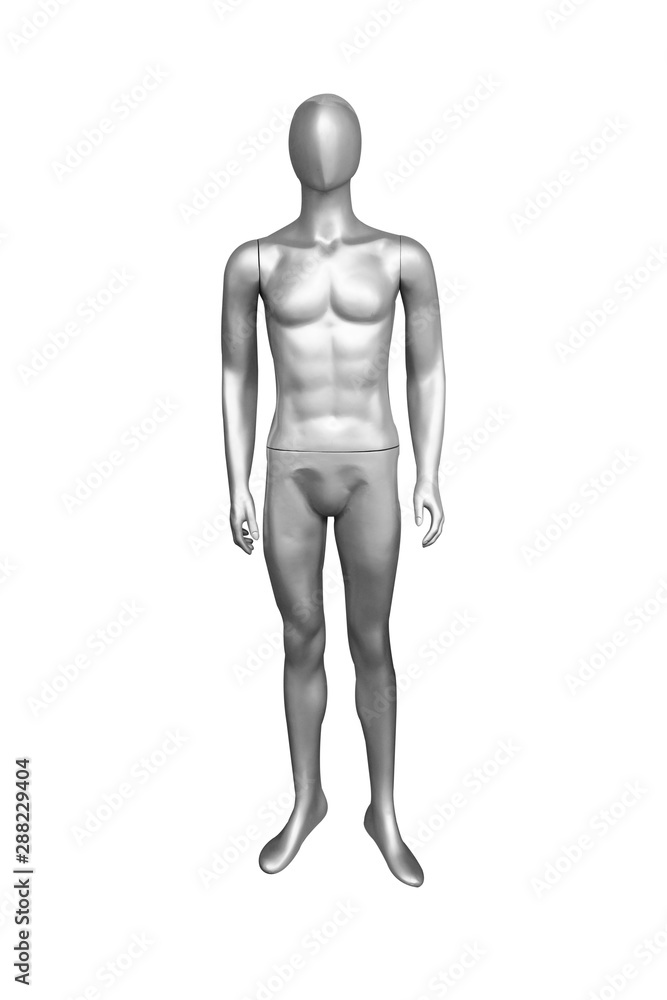 isolated male naked mannequin