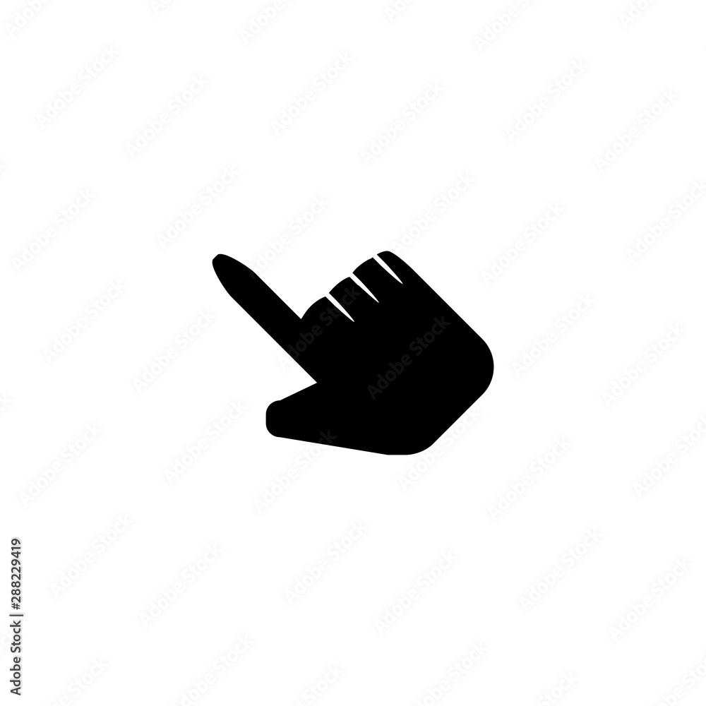 Click hand icon. Pointer symbol Click hand icon. Pointer symbol