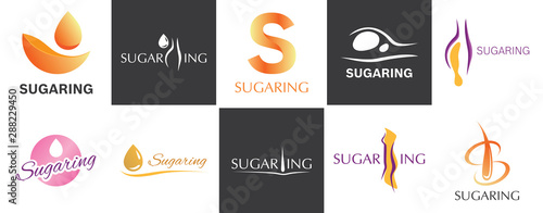 Vector logo for hair removal and sugaring company