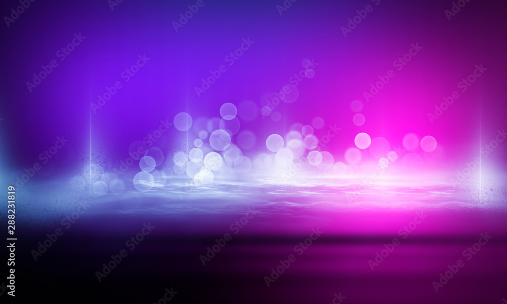 Ultraviolet abstract light. Diode tape, light line. Violet and pink gradient. Modern background, neon light. Empty stage, spotlights, neon. Abstract light. Ultraviolet abstract light. Diode tape, light line. Violet and pink gradient. Modern background, neon light. Empty stage, spotlights, neon. Abstract light.