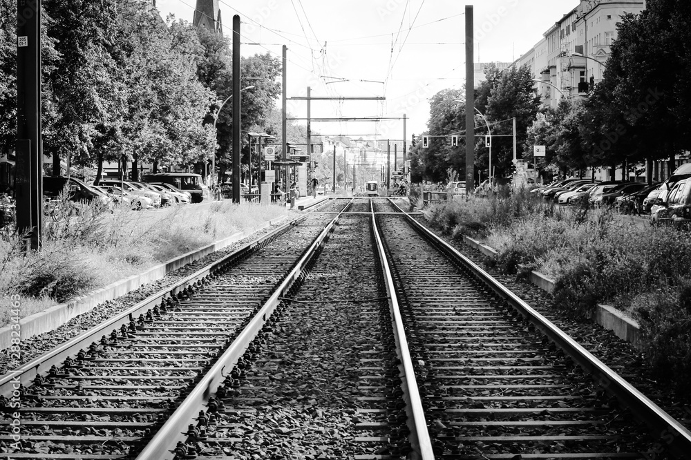 railway in winter