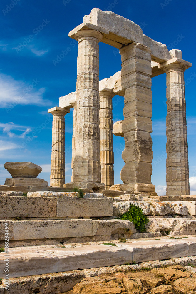 Temple of Poseidon on the Cape Sounio, Greece