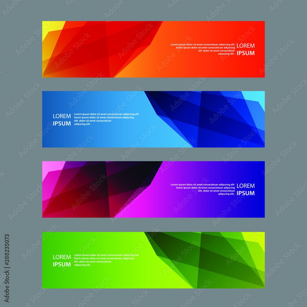 Vector Abstract design banner web template Vector Abstract design banner web template