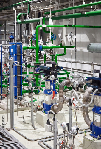 The pipeline on a factory