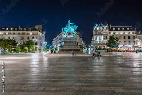 Martroi Square chaired by the statue tribute to Joanna of Arc riding a horse