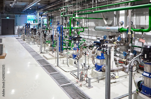 The pipeline on a factory