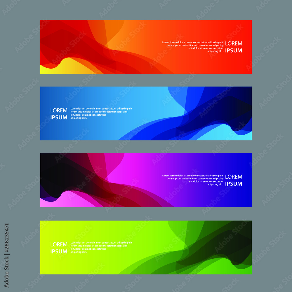 Fototapeta premium Vector Abstract design banner web template