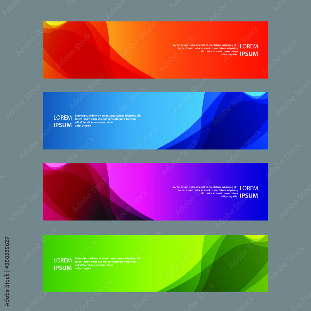 Fototapeta premium Vector Abstract design banner web template