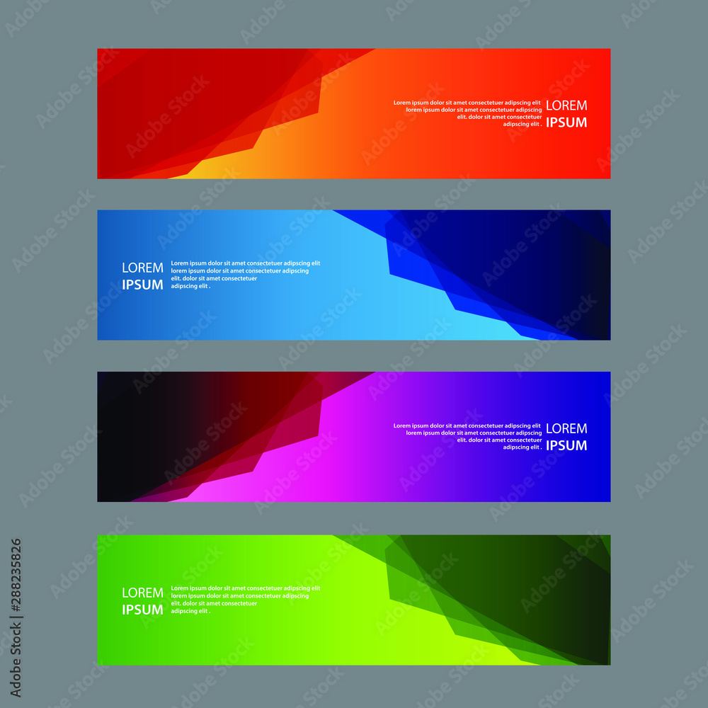 Naklejka premium Vector Abstract design banner web template