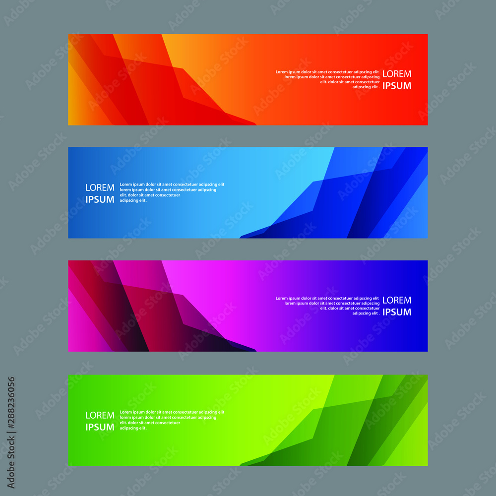 Fototapeta premium Vector Abstract design banner web template