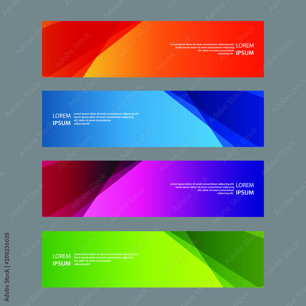 Vector Abstract design banner web template Vector Abstract design banner web template