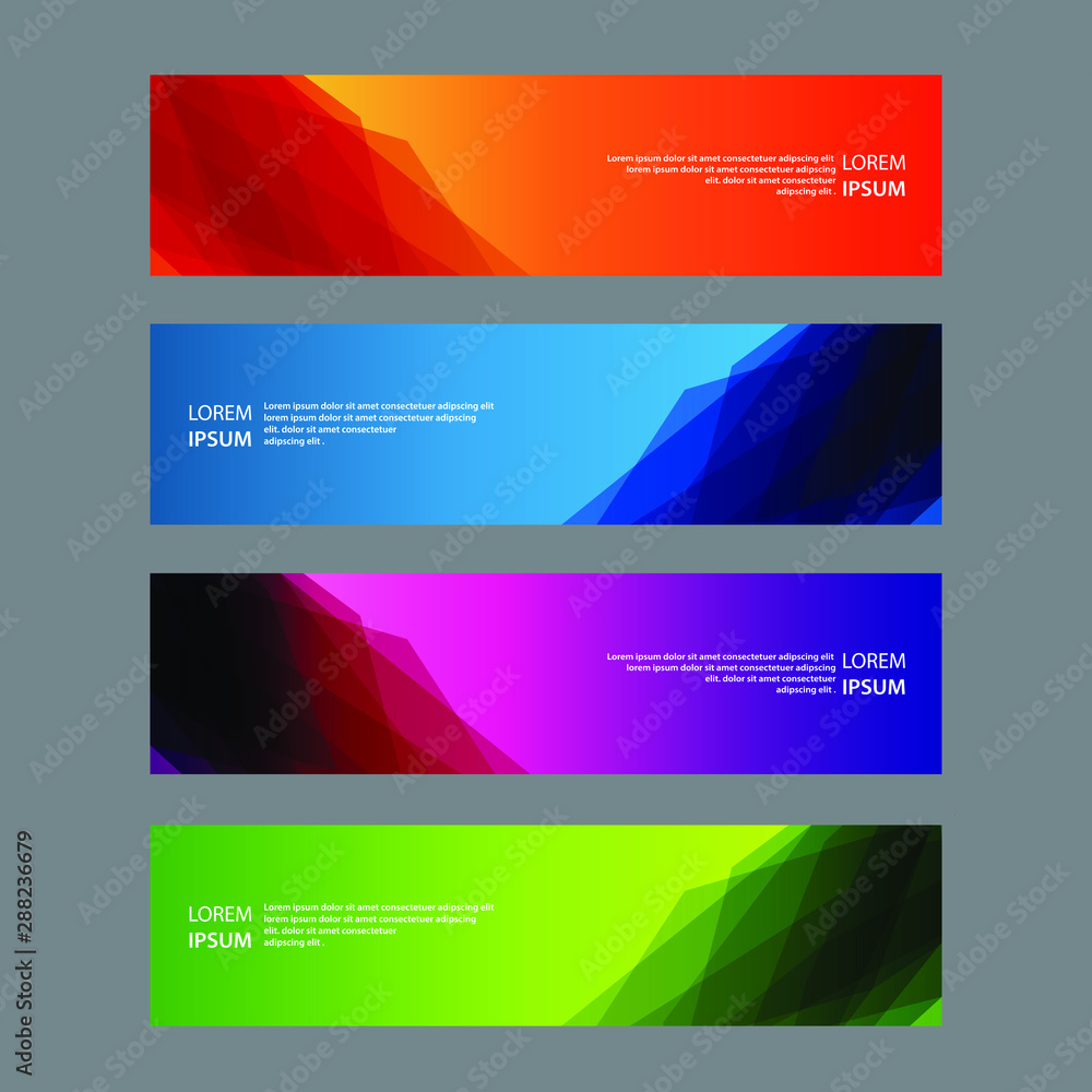 Fototapeta premium Vector Abstract design banner web template