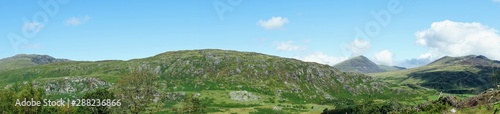 Brilliant Blue Sky and Mountains in North Wales United Kingdom