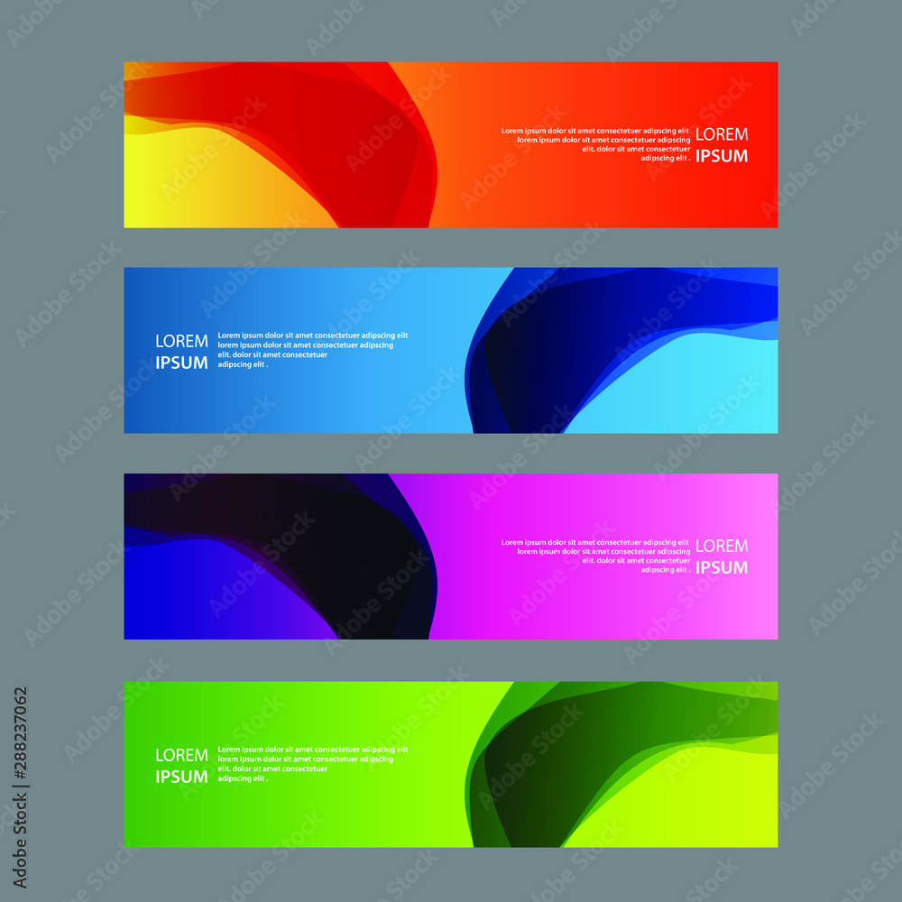 Obraz premium Vector Abstract design banner web template