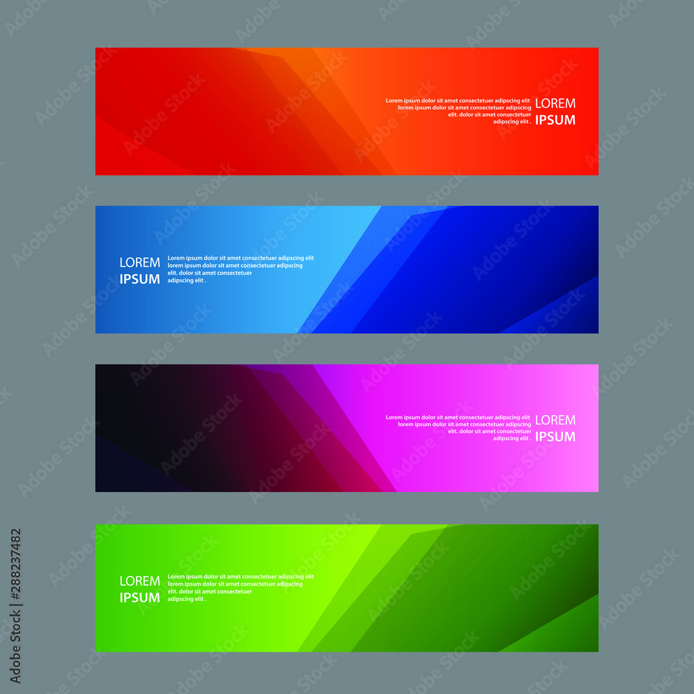 Vector Abstract design banner web template Vector Abstract design banner web template