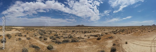 Mojave Desert Landscape on a cloudy day