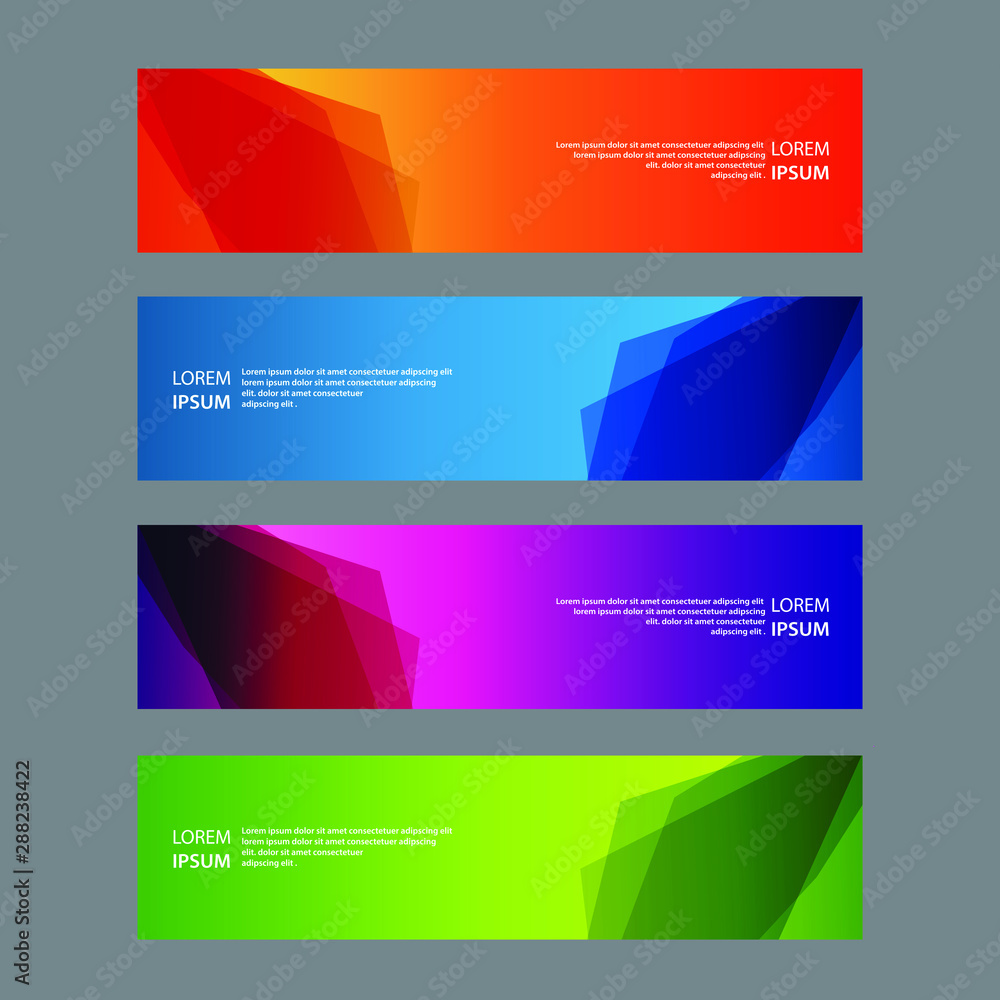 Fototapeta premium Vector Abstract design banner web template