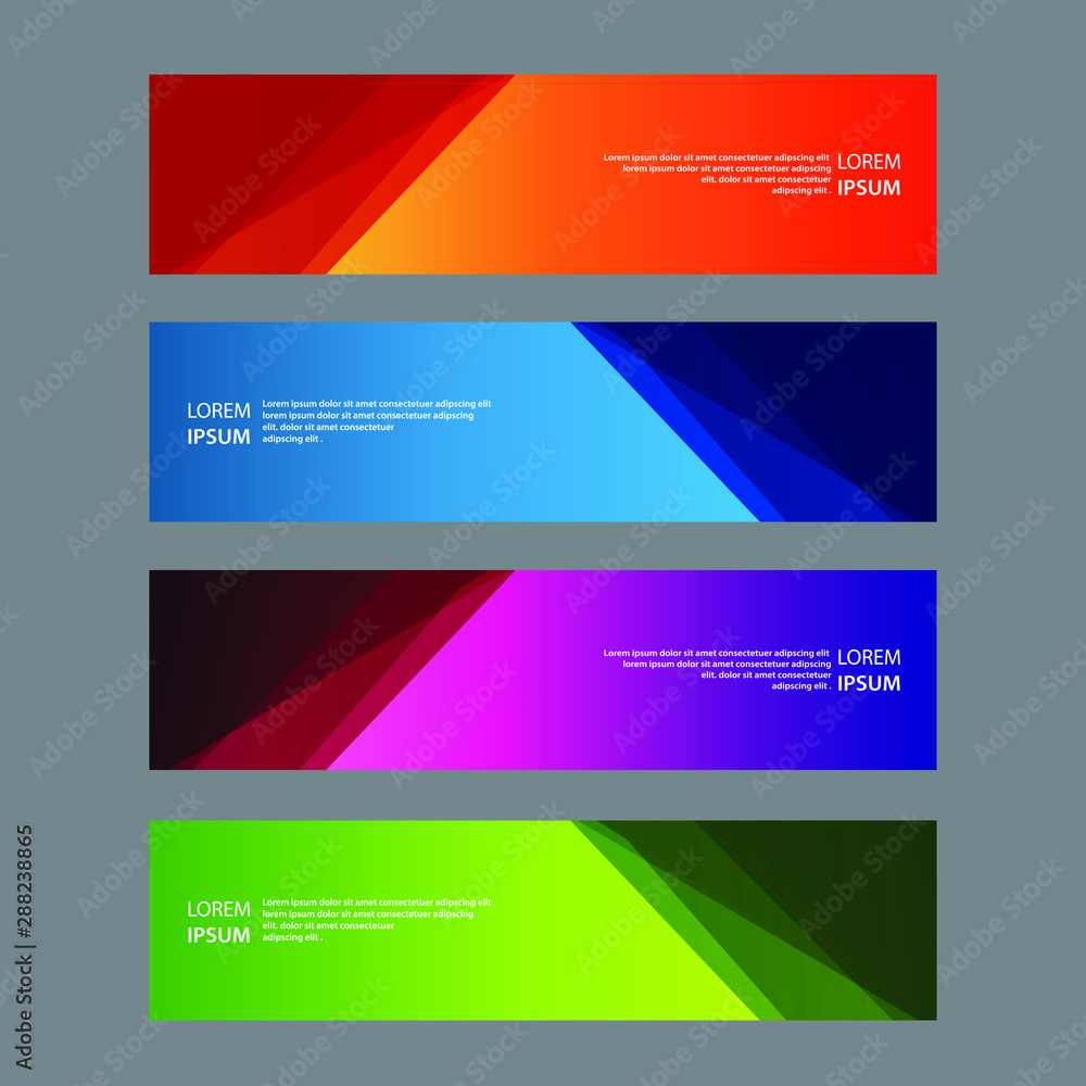 Vector Abstract design banner web template Vector Abstract design banner web template