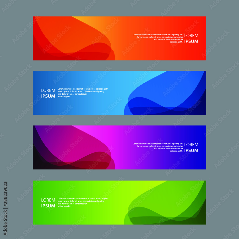 Fototapeta premium Vector Abstract design banner web template