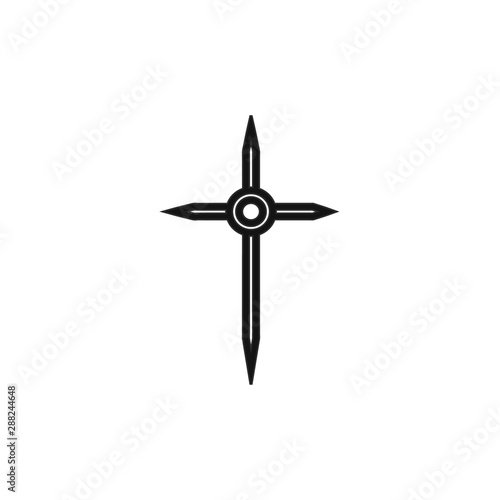 Gothic crossline icon. Elements of life style illustration icons. Signs, symbols can be used for web, logo, mobile app, UI, UX photo