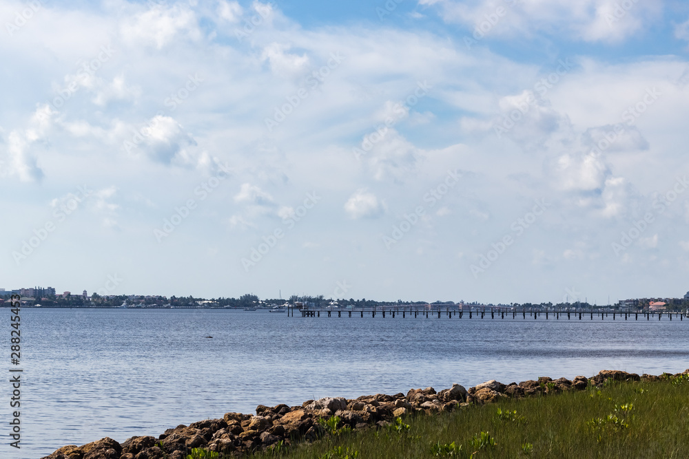 Fototapeta premium view of the river