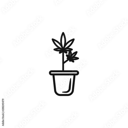 Cannabis Potline icon. Elements of life style illustration icons. Signs, symbols can be used for web, logo, mobile app, UI, UX