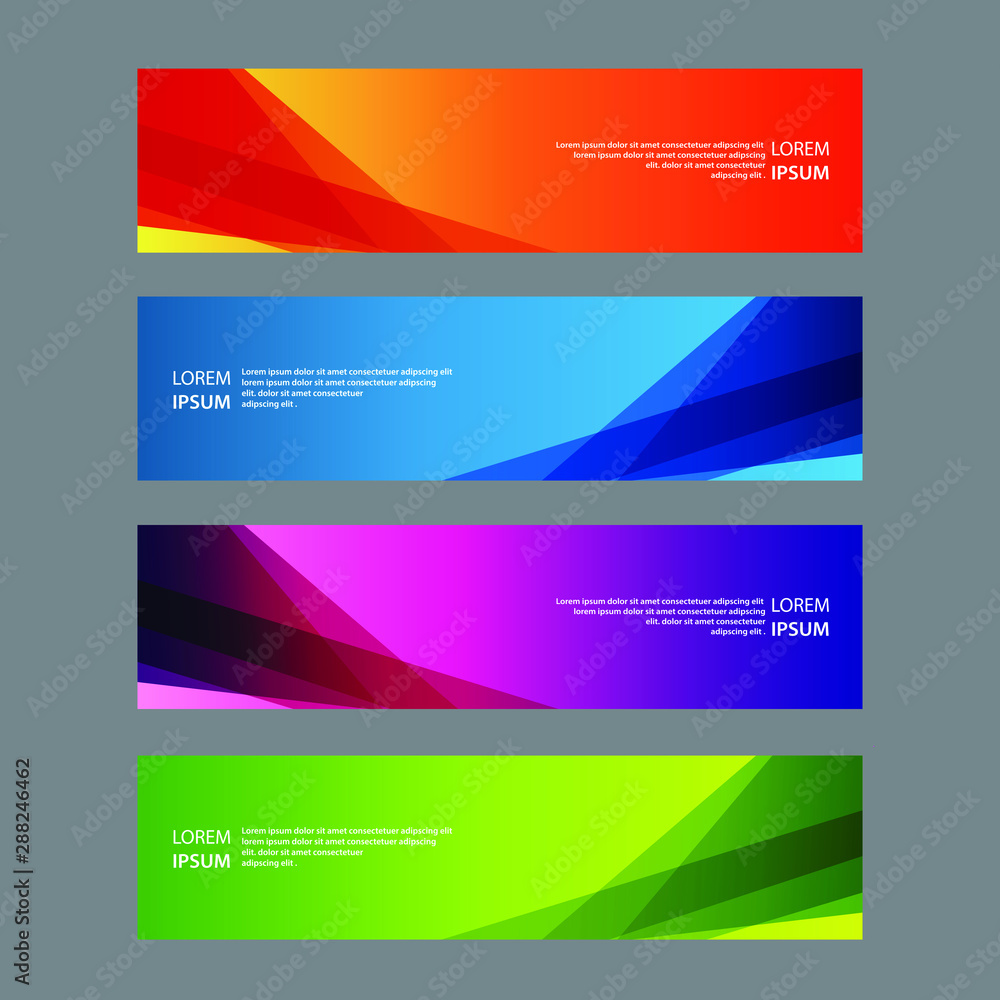 Vector Abstract design banner web template Vector Abstract design banner web template
