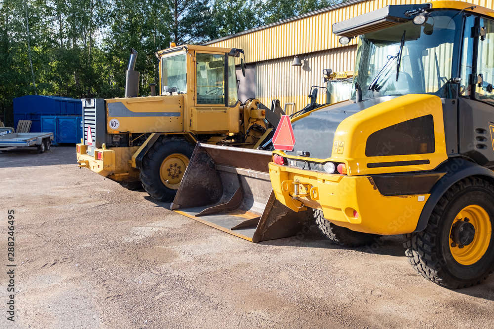 Road equipment for cleaning and cleaning urban roads. Tractors and a company for the maintenance of roads and parks.