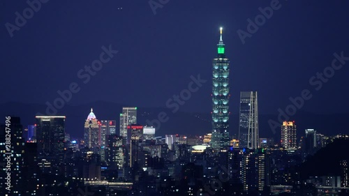 Wallpaper Mural Cityscape of Taipei, Taiwan Torontodigital.ca