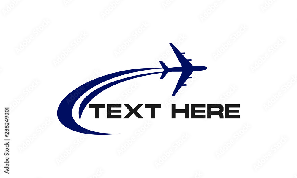 Airplane icon vector illustration design Logo Template, Airplane company logo, Traveling Logo, Airplane - vector logo template concept illustration. Aircraft sign for transportation or travel company.