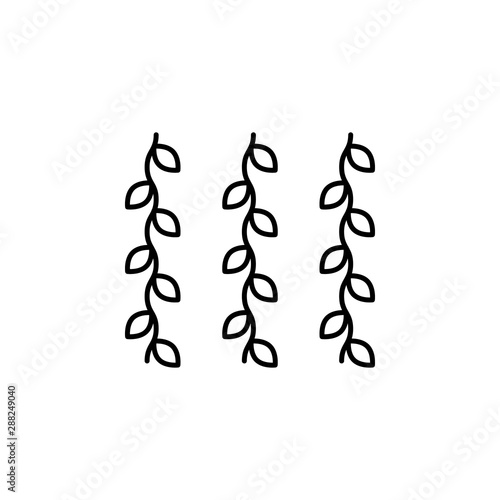 vines, jungle line icon. Element of jungle for mobile concept and web apps illus