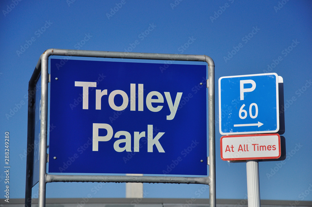 park your trolley here