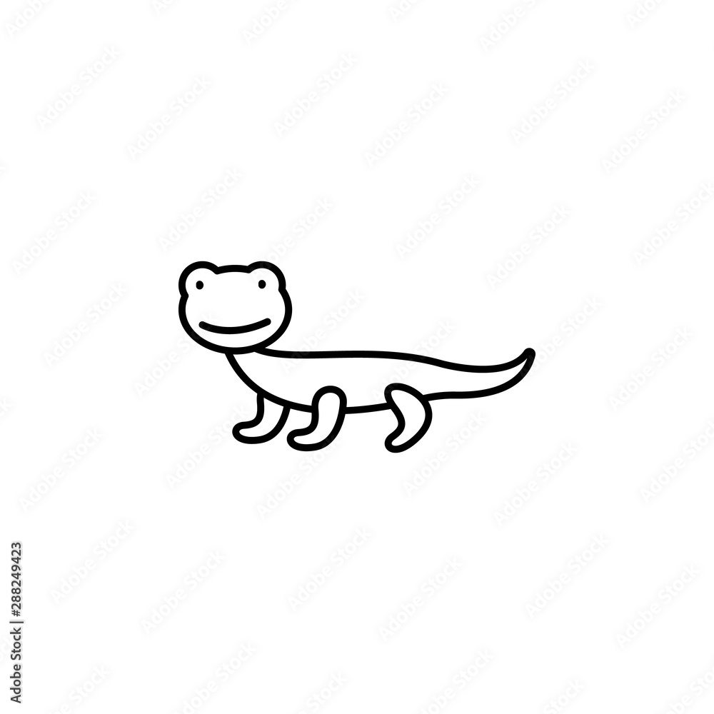lizard line icon. Element of jungle for mobile concept and web apps illustration lizard line icon. Element of jungle for mobile concept and web apps illustration