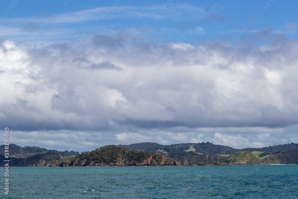 view from boat of Bay of Islands, New Zealand view from boat of Bay of Islands, New Zealand
