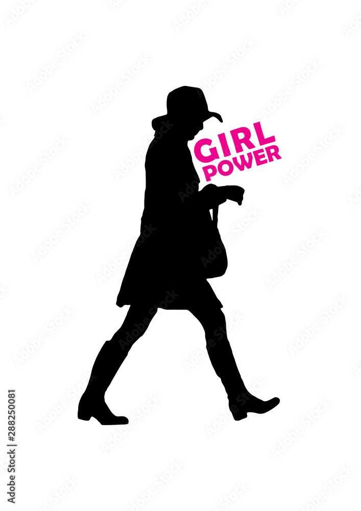 Girl Power Concept Illustration Girl Power Concept Illustration