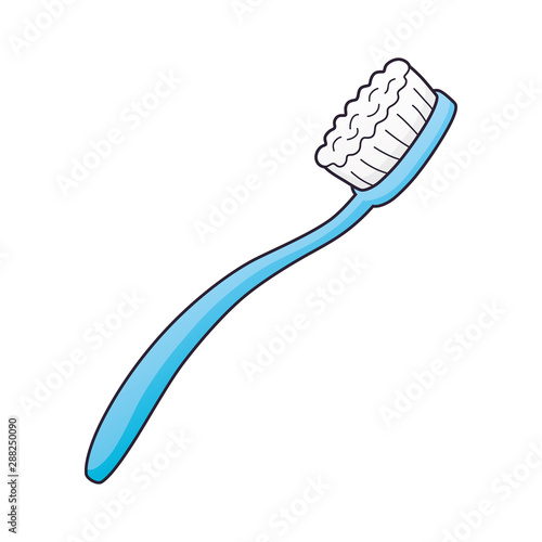 Blue toothbrush isolated