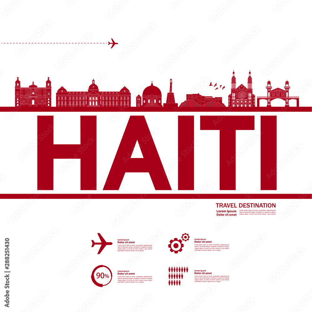 Haiti travel destination grand vector illustration. Haiti travel destination grand vector illustration.