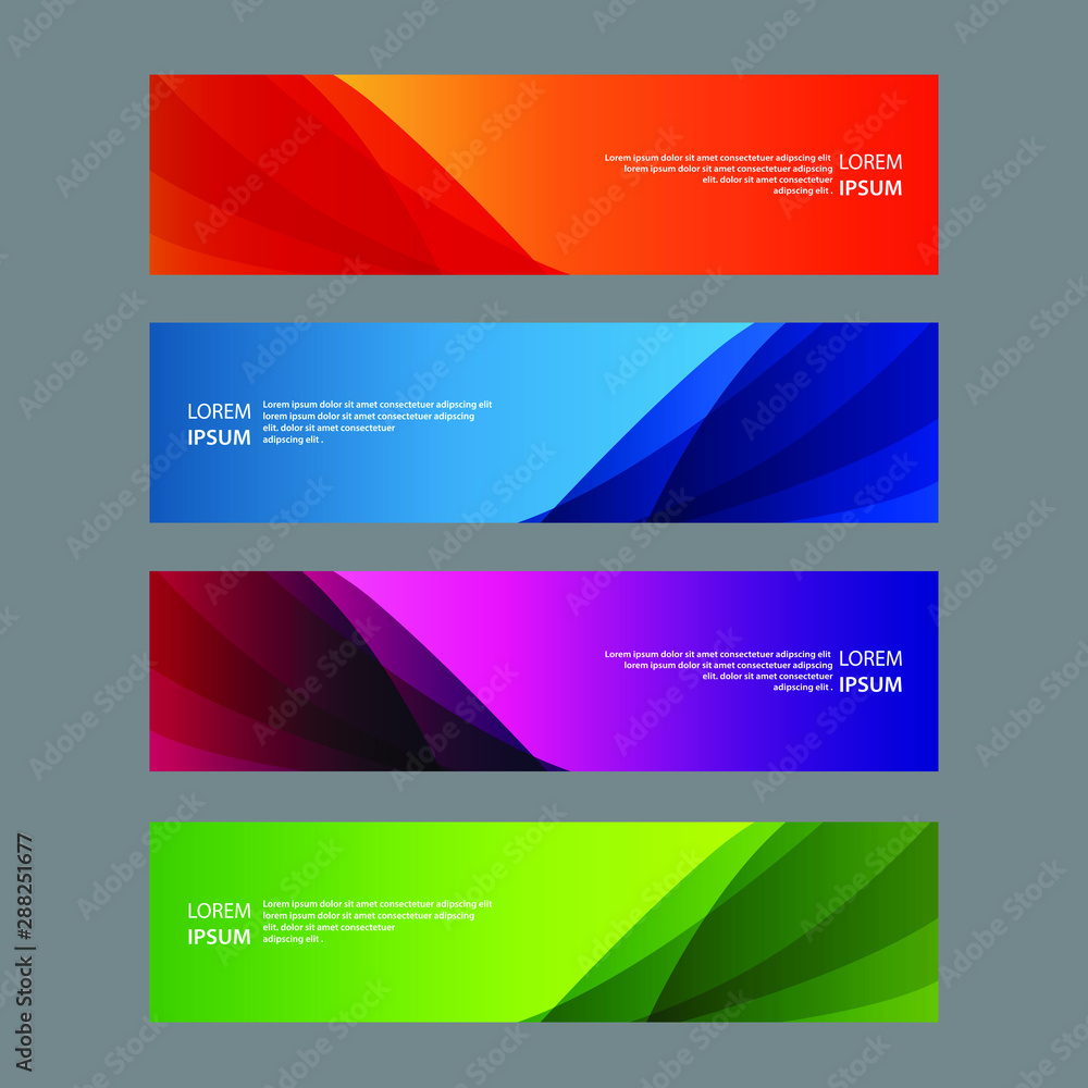 Vector Abstract design banner web template Vector Abstract design banner web template
